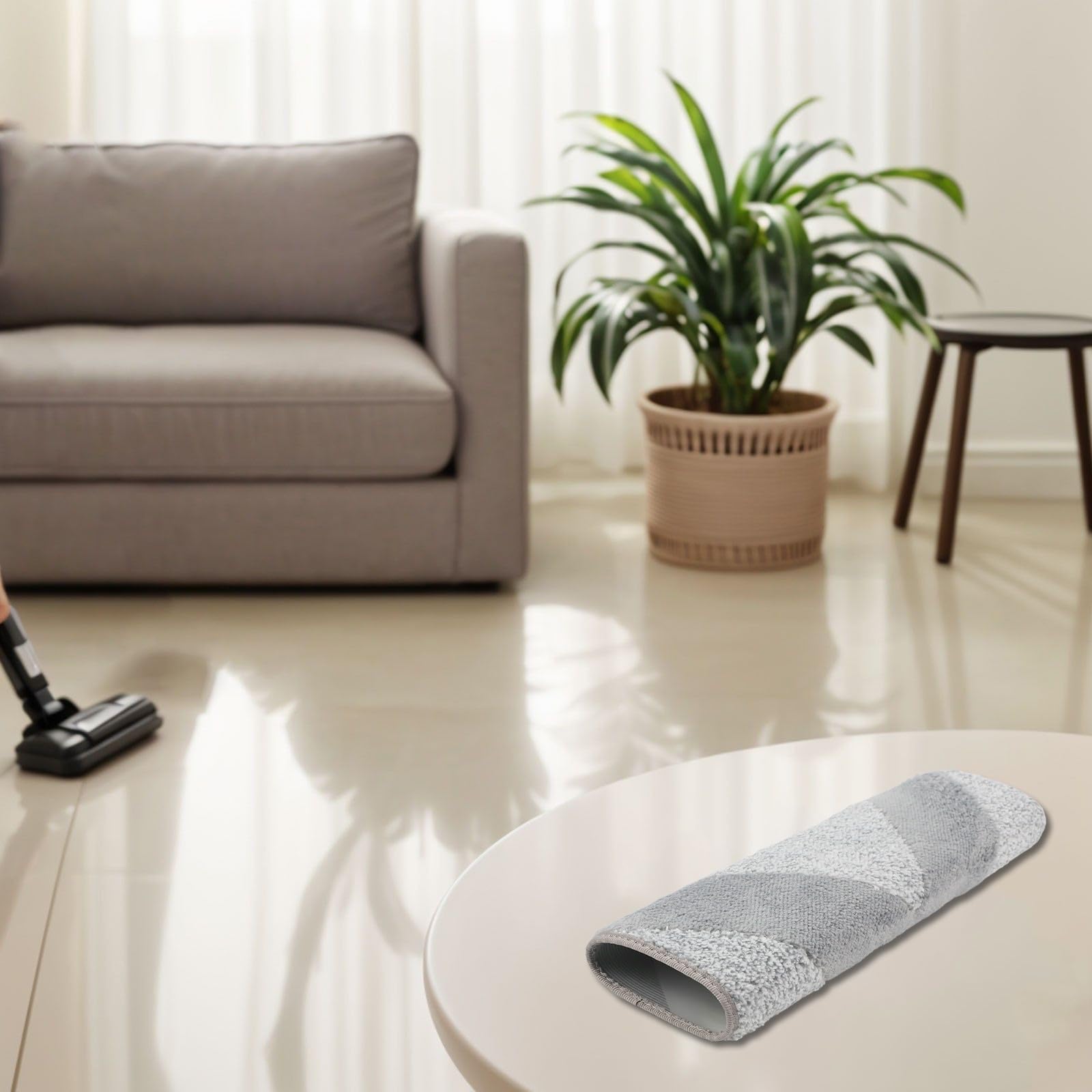 Reacement Mop Th per Eureka J20 Ro Uum Clner – Tappetino lavabile Lon e fibra ultra fine per un rivestimento profondo, accessorio riutilizzabile per pavimenti