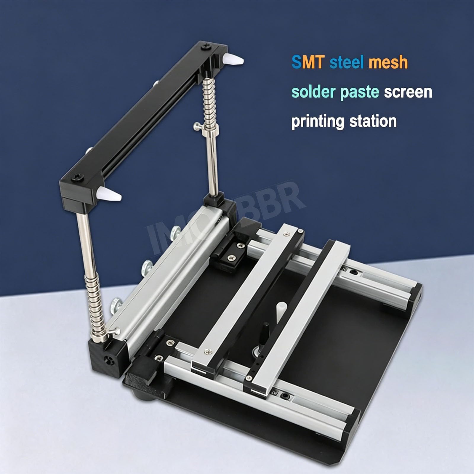 Smt pasta lutownicza stacja drukarska ręczna pcb szablon wyrównanie oprawa regulowana grubość dla precyzyjnego montażu elektroniki sitodruk 10 cm stół warsztatowy 20 cm
