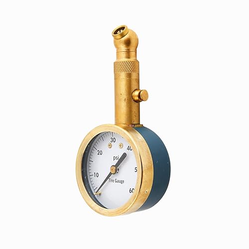 Miniatura 4 de Alla Lighting Medidor de presión de neumáticos de alto rendimiento, esfera grande de 2 pulgadas, fácil lectura, medidor de presión de neumáticos