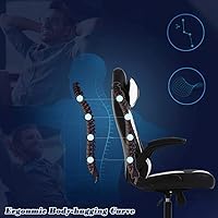 Vista 5 de Silla de computadora para videojuegos, silla de computadora de carreras, silla de oficina ajustable, silla de escritorio moderna, silla ergonómica