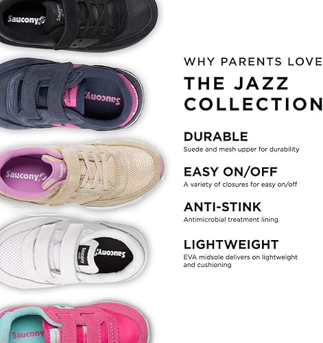 Miniatura 6 de Saucony Unisex-Child Originals Jazz Hook & Loop Tenis (para bebés y niños pequeños)