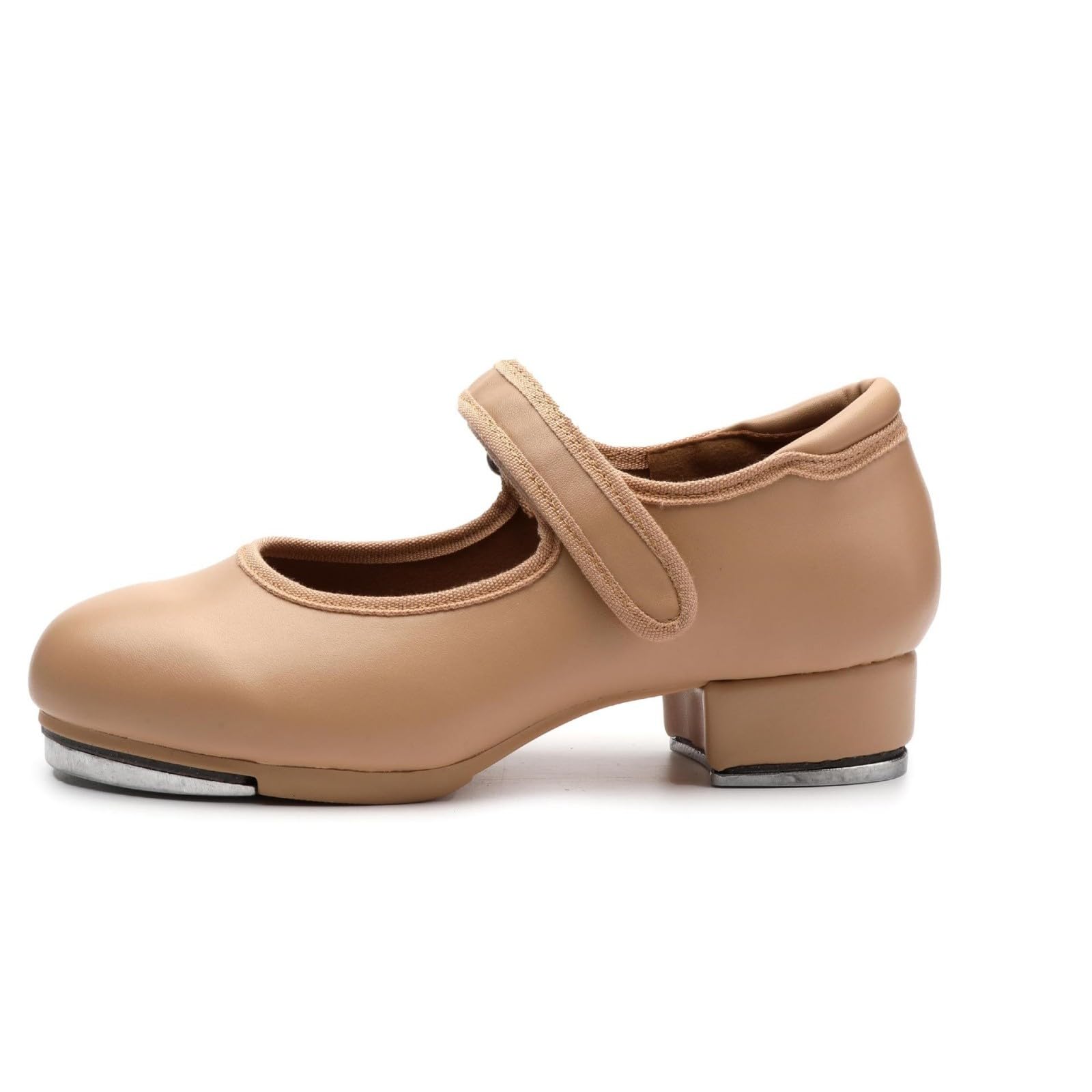 Scarpe da Ballo Tip Tap per Bambine con Chiusura a in Pelle esibizioni e Pratica #D