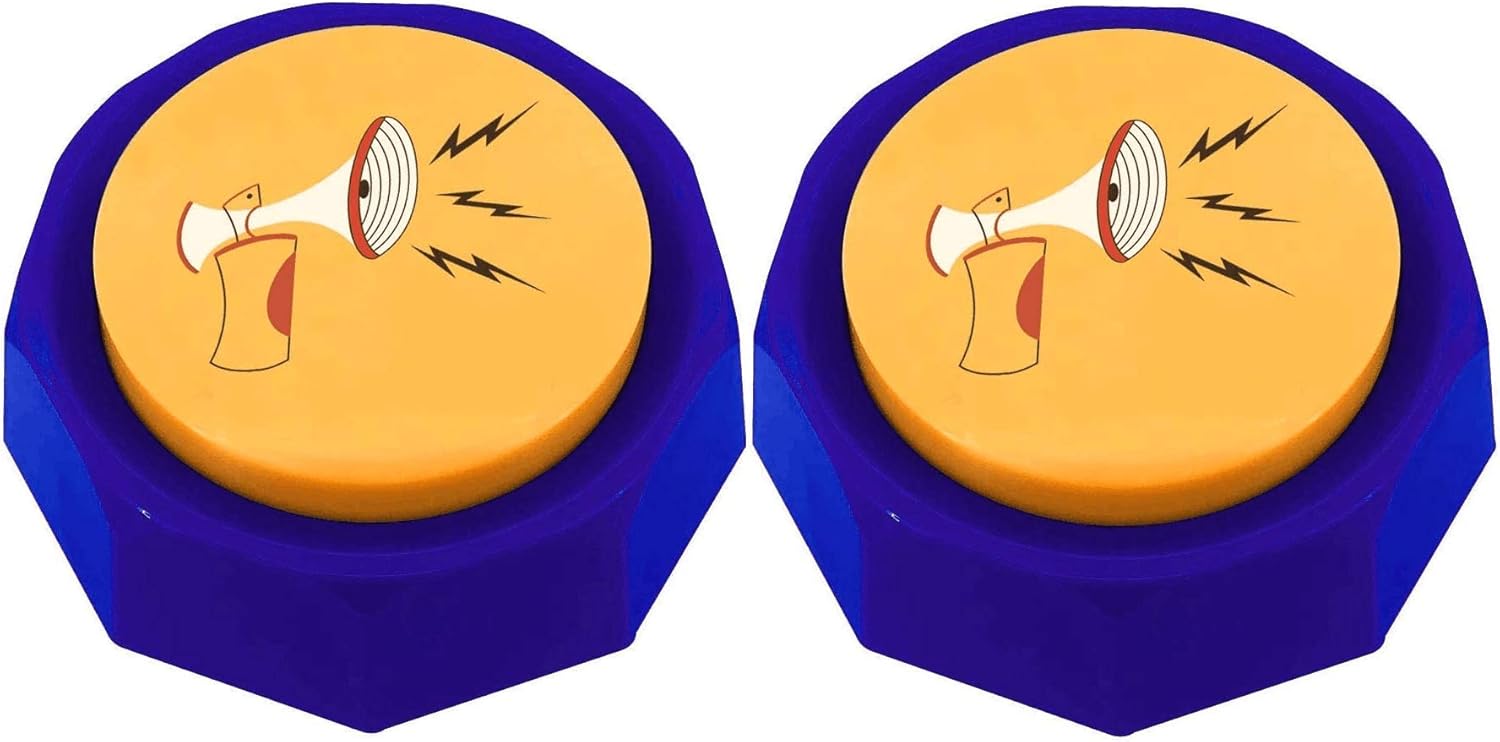 RIBOSY Set of 2, Air Horn Button DJ Horn Sound Effect Funny Gag