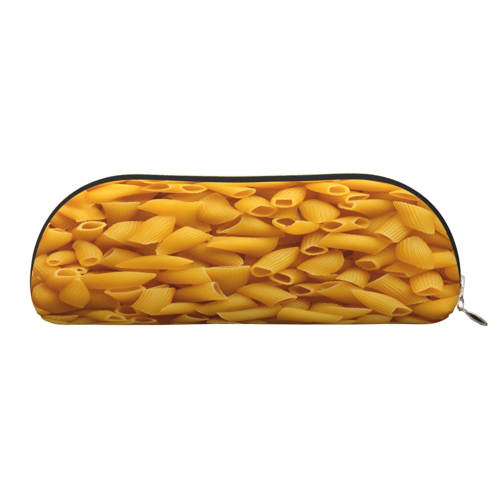 QMKFWT Pasta Pencil Pouch Leather,Small Pen Bags With Zipper For Pencils,Pens,Markers,Makeups,Change,Coins