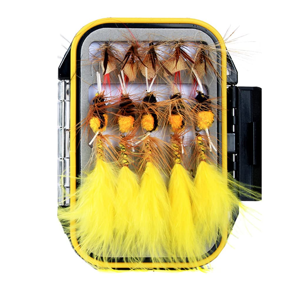 GOTURE 30 pezzi K Mosche da Pesca a Mosca Goture, Mosche Secche