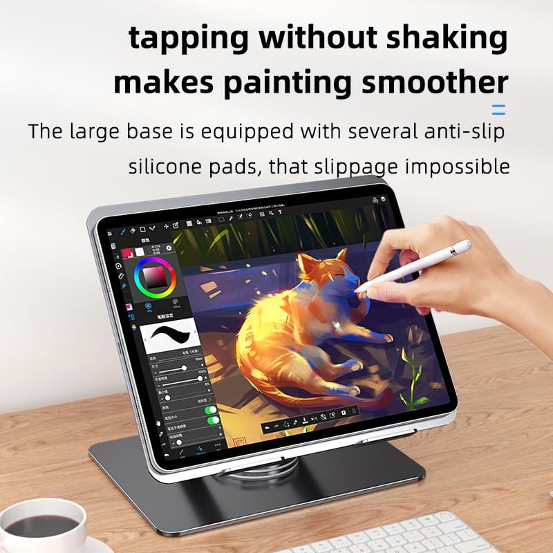 Adjustable Laptop Stand for Desk - Portable Computer Stand With Cooling Function - Stable for Home Office - Fits Various Laptop Sizes, Gray Grey