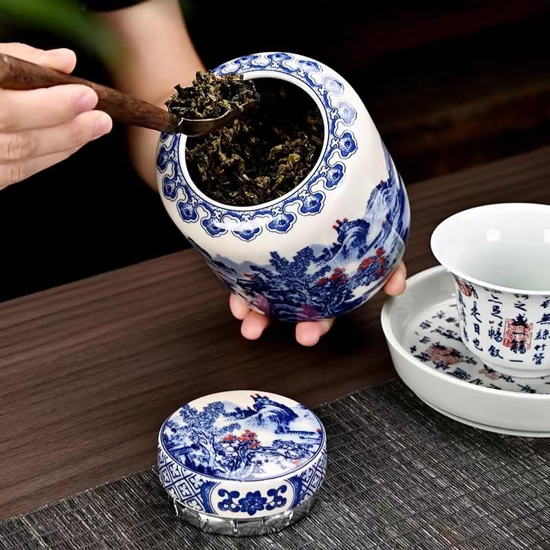 Miniatura 7 de No Name No Seal Jengibre Tarro Decorativo Tarro Antiguo Chino Imperial Esmalte Porcelana (Pequeño, Blanco 1)