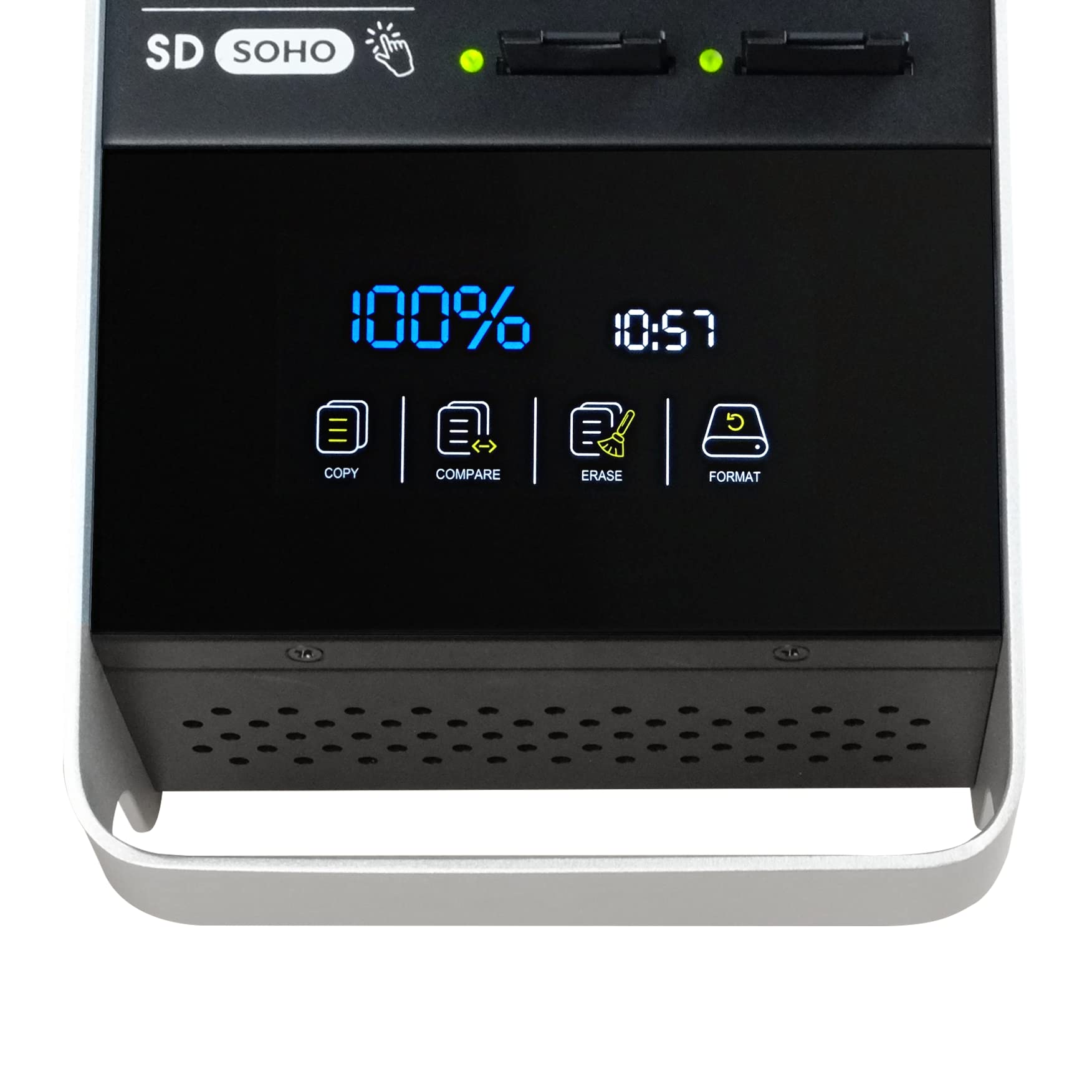 EZ DUPE Duplikator 1 do 10 SD – przyjazny dla użytkownika ekran dotykowy – kopiarka kart pamięci SD SDHC (SOHO SD Touch)