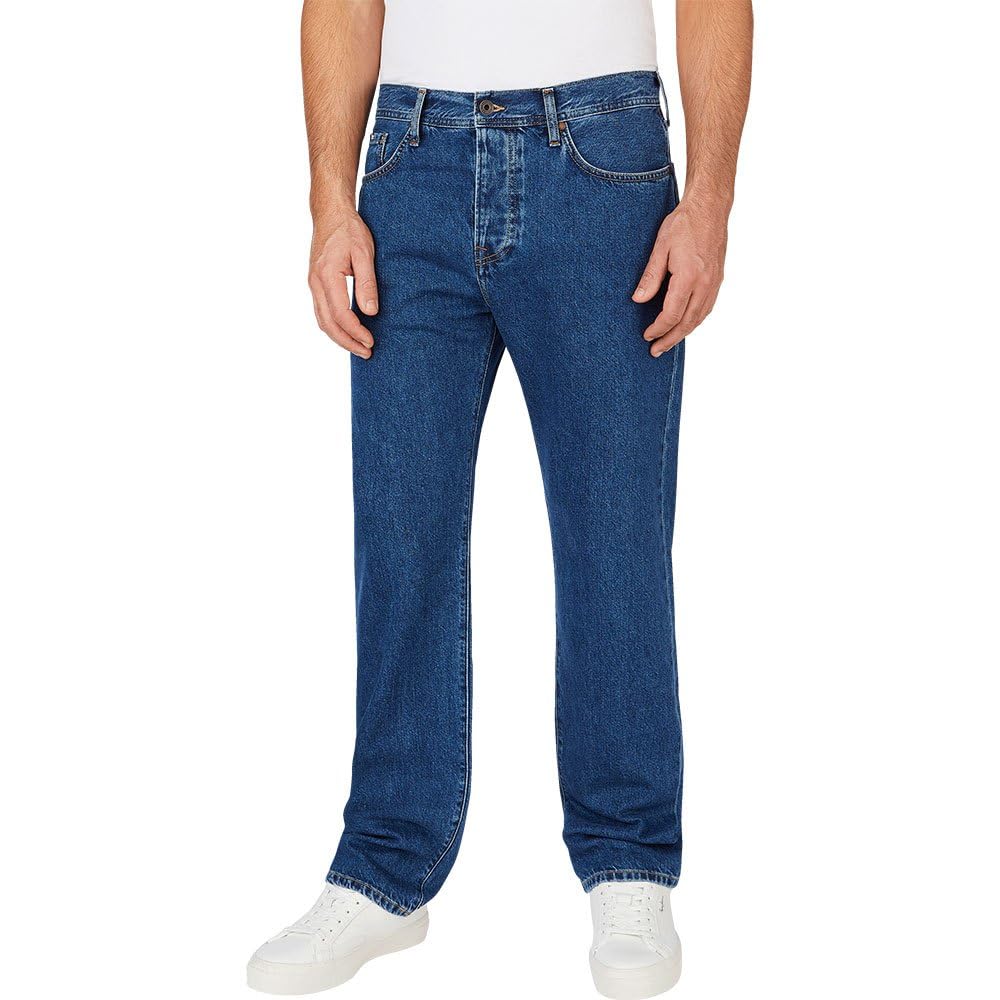 Pepe Jeans Men's Relaxed Straight PM207395 Jeans, Blue (Denim-HT2), 38W / 32L