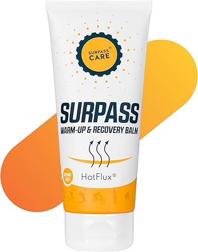 Surpass - Bálsamo de calentamiento preentrenamiento para atletas | Frote muscular predeportivo ultra fuerte sin irritación | Terapia de recuperación