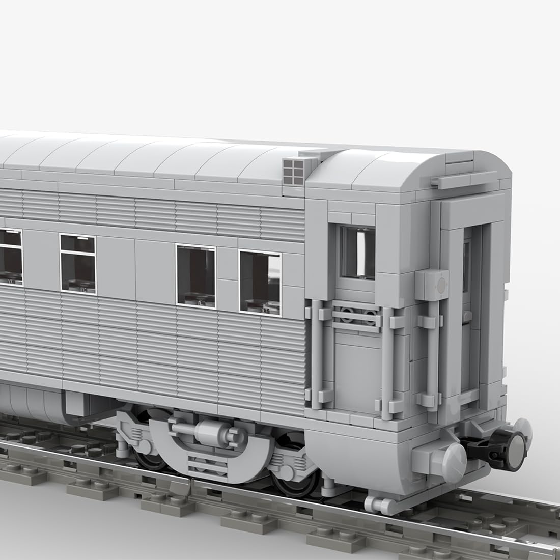 Santa Fe Super Chief Personenzug Klemmbausteine, Zug Bausteine mit Eisenbahn Schienen Entworfen von Langemat, Eisenbahn-Spielzeug und Geschenk für Erwachsene - 5021 Teile