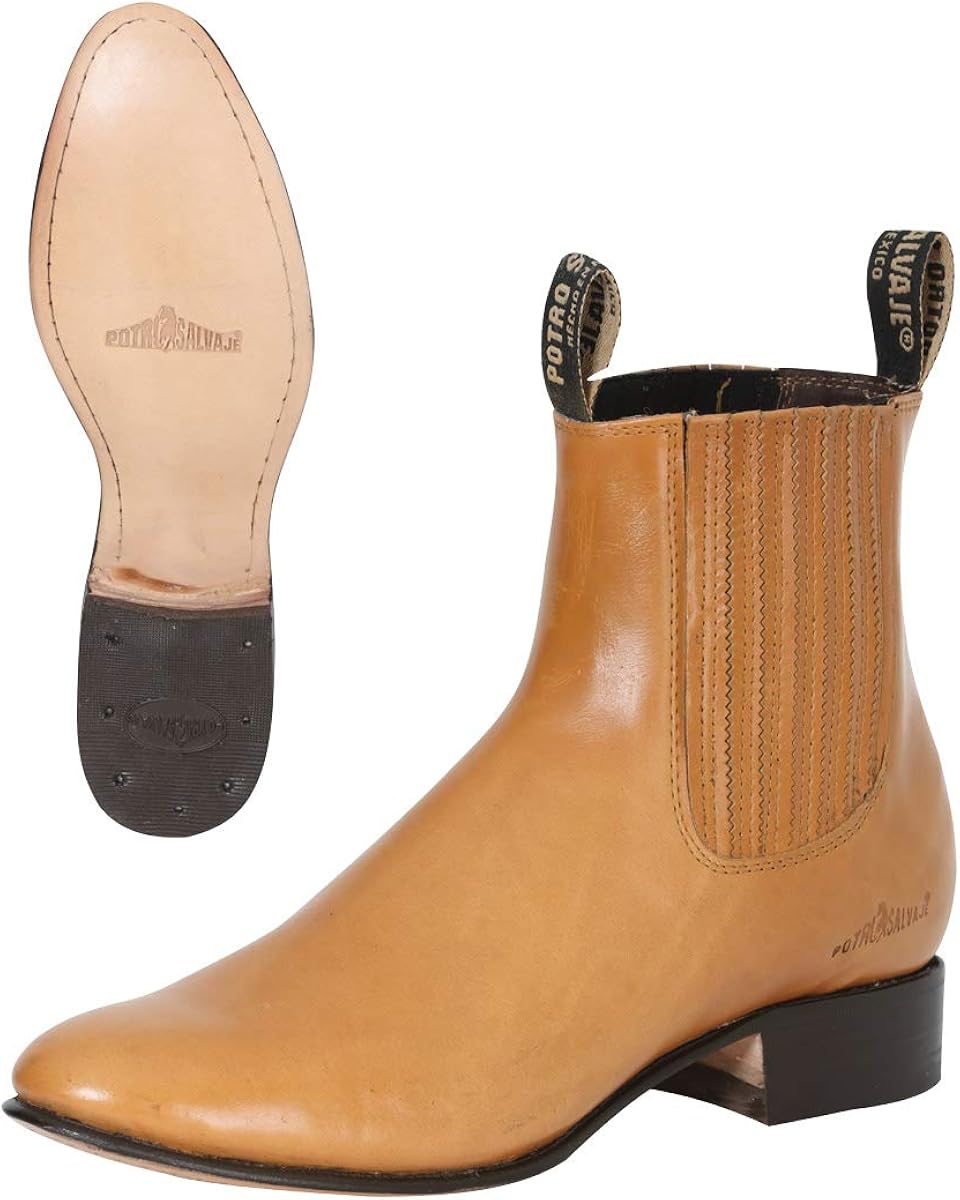 Amazon.com: Botin Charro Potro Salvaje Piel Pull Up Miel ID 123785 (9.5) :  Ropa, Zapatos y Joyería