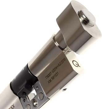 greenteQ Orion 3 Star Anti-Snap Thumbturn Cylinder - 50/40 (90mm), Nickel