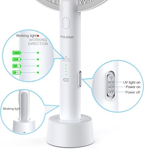 PALONE 4000V USB Racchetta Zanzare Elettrica Confezione da 2 - 6