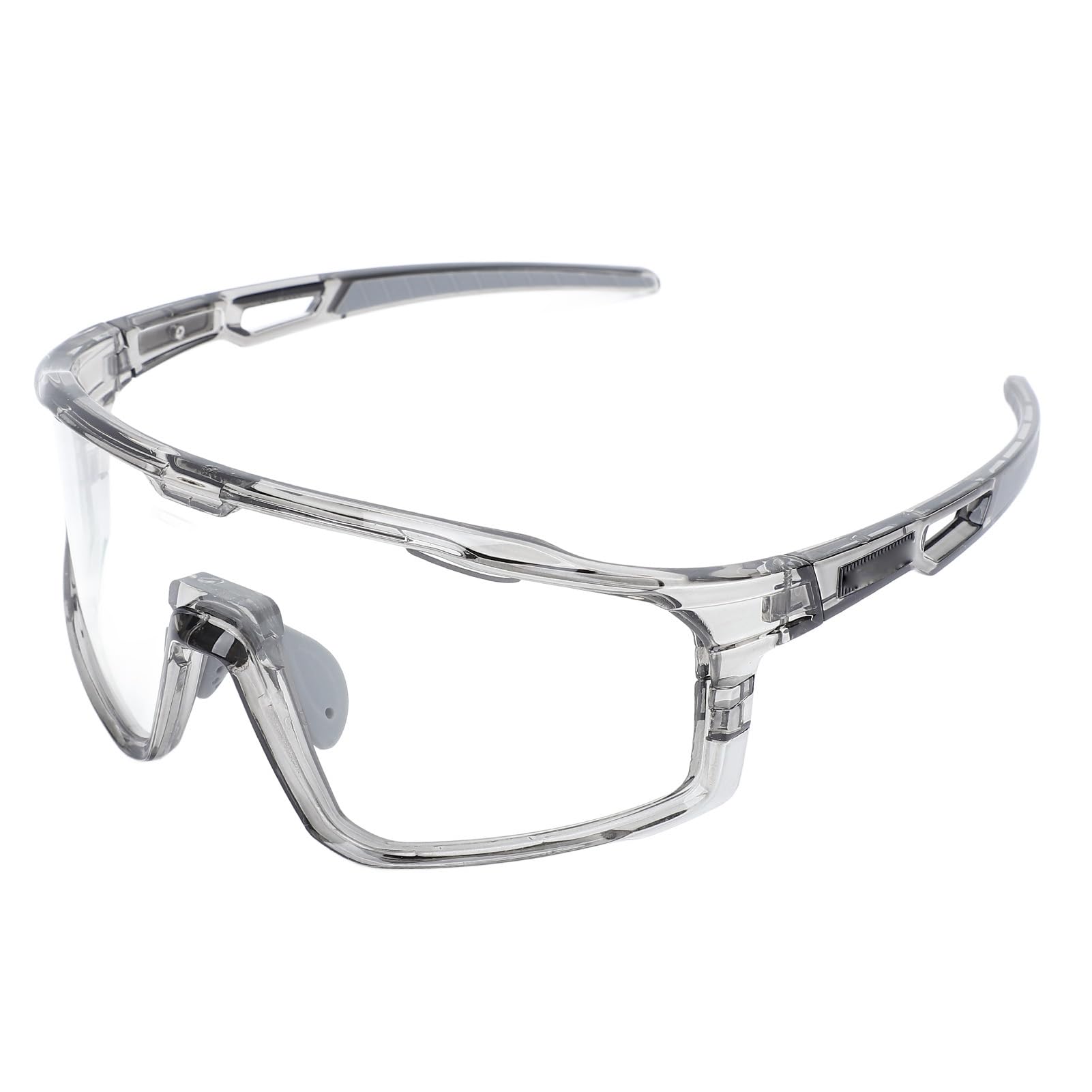 Hidyliu Photochrome Fahrradbrille, UV400, polarisiert, Sport-Sonnenbrille für Rennen, Fahren, Wandern, Herren und Damen, leicht