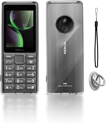 Case Cover for Nokia 110 4G 2024, Phone Case with Premium TPU Material, Anti-Fingerprint Protective Shell, Protective Cover with Scratch and Drop Resistant, Transparent
