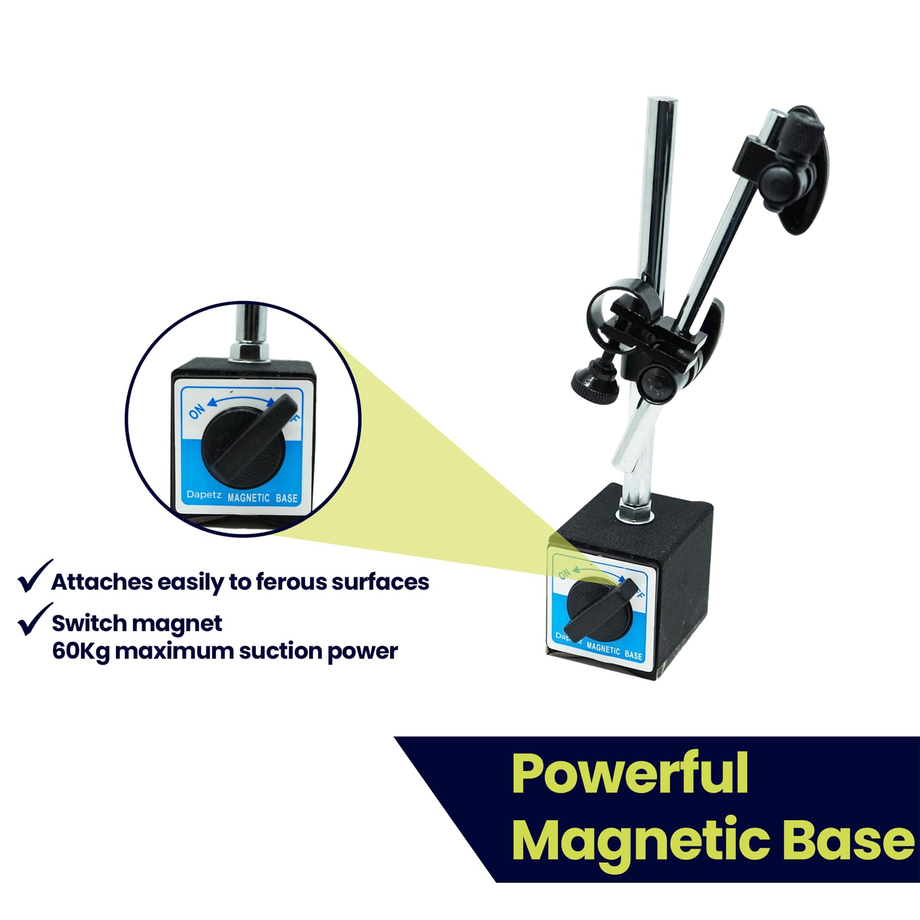 PRECISION DIAL TEST Indicator DTI Gauge Flexible Magnetic Base Holder Stand UK £12.65 - UK