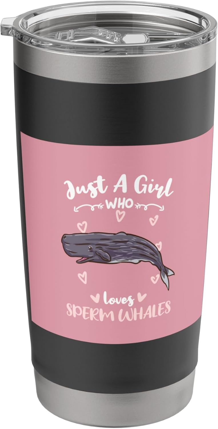 Just A Girl Who Loves Sperm Whales Stainless Steel Insulated Tumbler