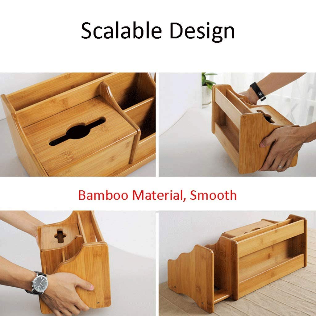 Aufbewahrung Ordner/Schnellhefter/Organisator/Einstellbare Desktop-Bücherregal Schreibtisch-Organisator mit Schubladen Bambus Holz Desktop-Bücherregal Bürobedarf Verkaufsregalen (Natural) Ablagesyste