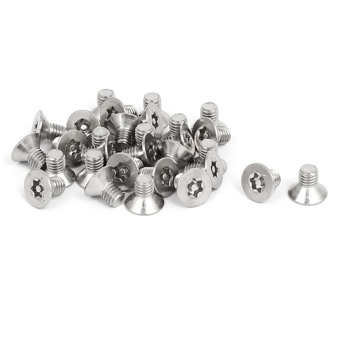 100 Viti Testa Piatta Torx Antieffrazione Acciaio Inox 18-8 6-32 X 3/4 Pollice