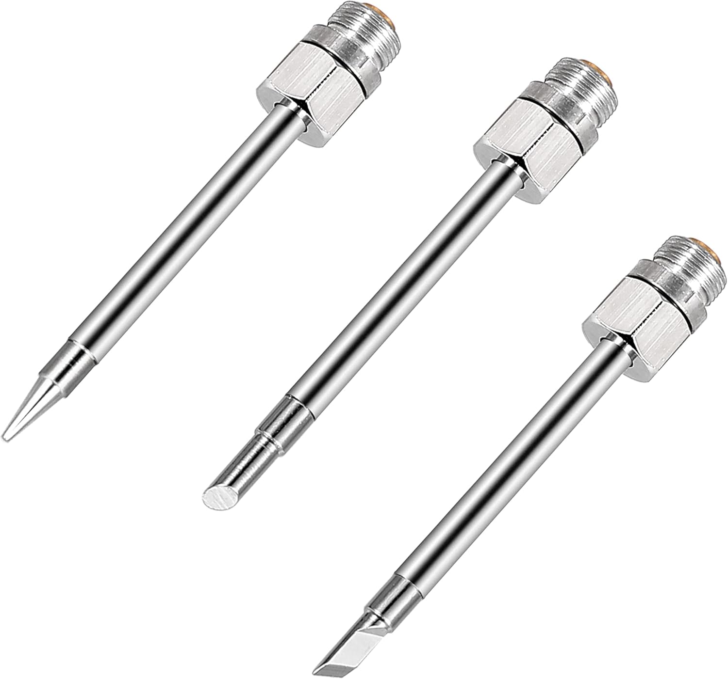 510 Interface USB Soldering Iron Tip, MOGAOPI 8W-10W USB Solder Tip, 3 piece Soldering Tips Set
