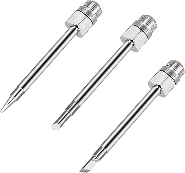 510 Interface USB Soldering Iron Tip, MOGAOPI 8W-10W USB Solder Tip, 3 piece Soldering Tips Set