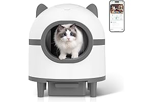 Large Self-Cleaning Cat Litter Box: Automated Litter Box with APP Control and Odor Removal