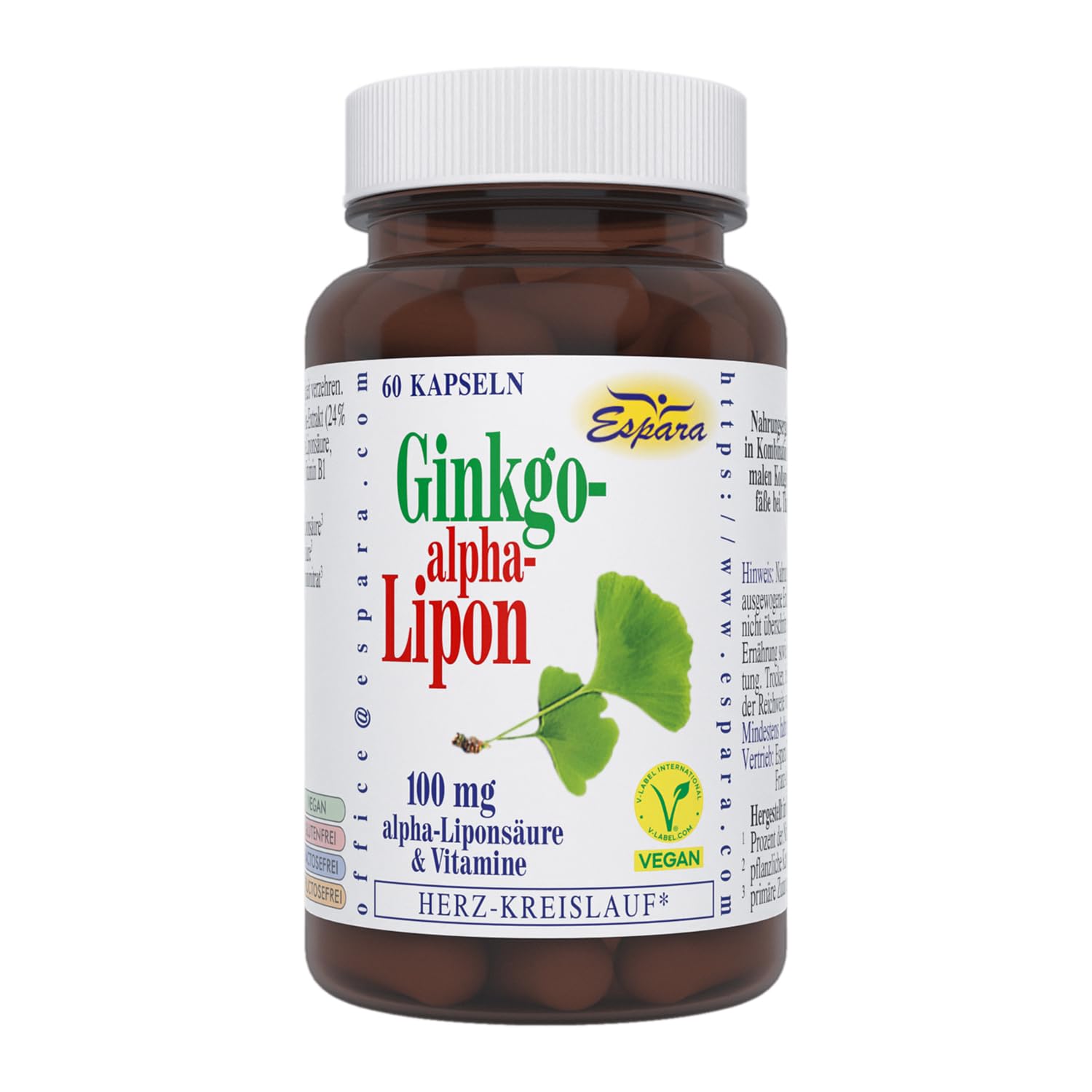 Ginkgo-alpha-Lipon Kapseln 60 Stck.- Espara
