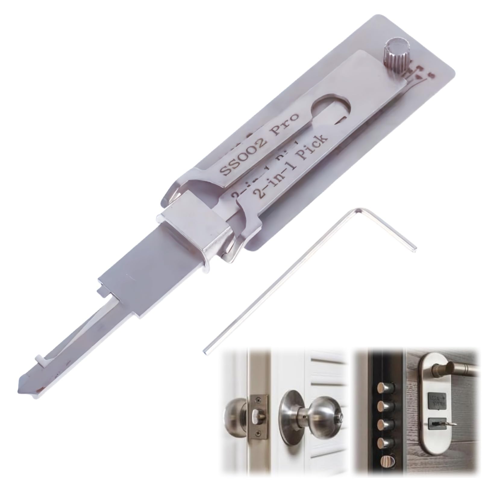 Master 2-in-1 Schloss-Decoder & Pick-Set – Professionelles Picking-Werkzeug-Set für Auto-Enthusiasten (SS002 Pro)
