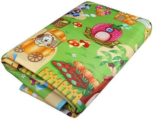 Miniatura 3 de SIMPVALE Tapete para gatear para bebé, de espuma de doble cara, impermeable, para dibujo, figuras del alfabeto, patrón de animales, 70.8 x 47.2 x