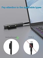 Vista 2 de Cargador de superficie de 127 W 102 W compatible con Microsoft Surface Laptop Studio/Go 3 2 1 Surface Book 3 2 1 Surface Pro 10 9 8 7 7+ 6 5 4 3