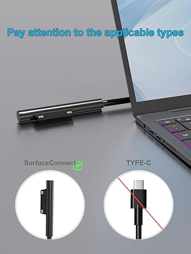 Miniatura 2 de HSXIRQA 127W 102W Surface Charger Compatible with Microsoft Surface Laptop Studio/Go 3 2 1 Surface Book 3 2 1 Surface Pro 10 9 8 7 7+ 6 5 4 3