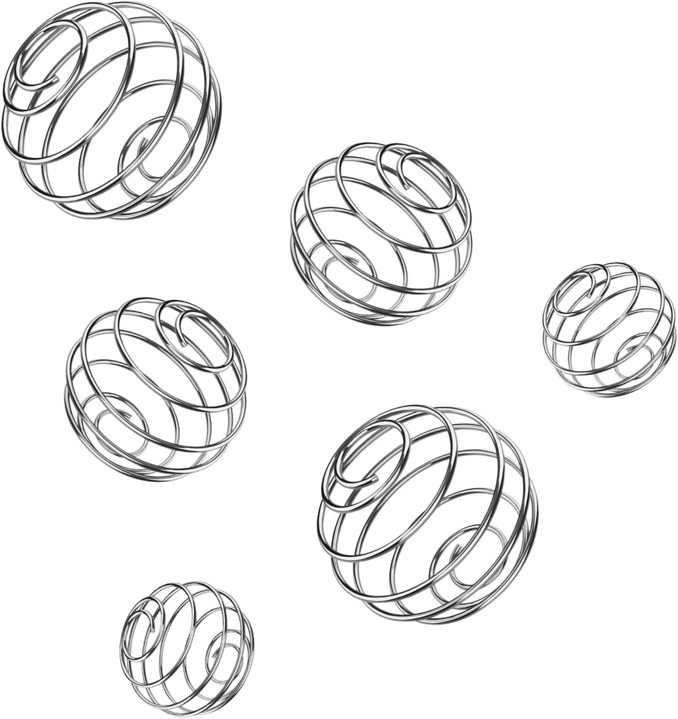 KASBEE 304 Stainless Steel Shaker Balls, 8PCS Milkshake Protein Balls Replacement, Shaker Bottle Balls for Drinking Bottle Cup, 3 Sizes