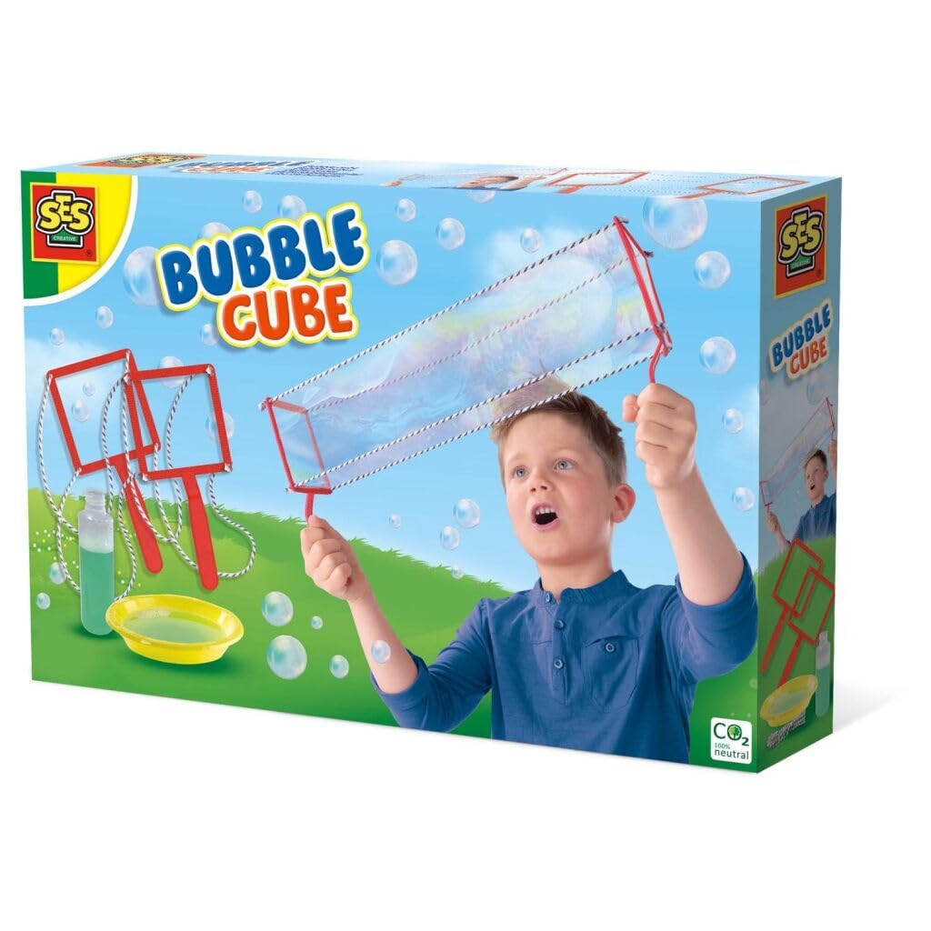 SES Creative Bubble cube - Kids - Bubble blower tool cube - Multicolour - 1 Pack