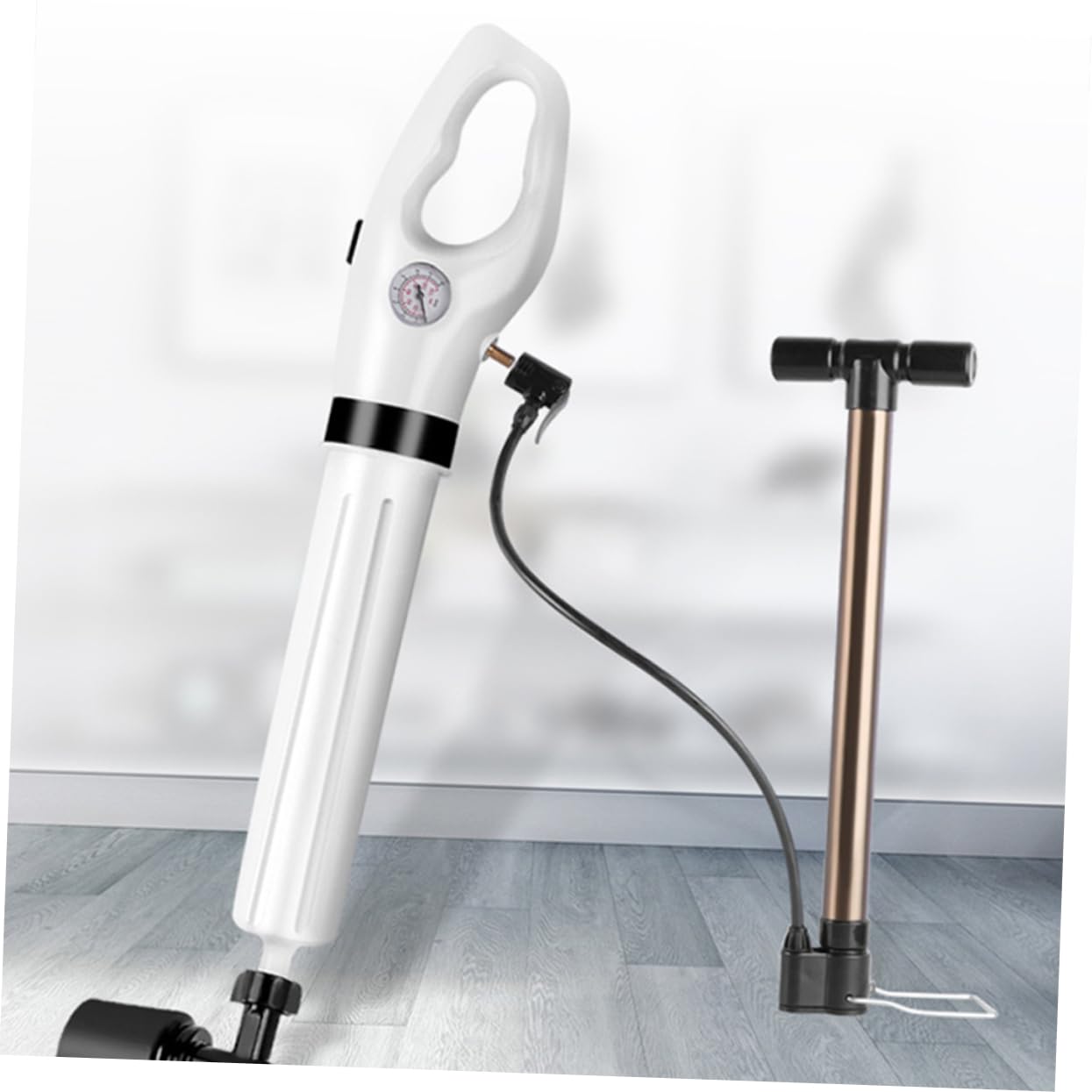 Ventouse de Toilette Flexible Piston Déboucheur Sanitaire Blanc Non Applicable Débouchage Puissant Adaptable pour Wc la Cuisine Salle de Bain Usage Domestique Usage Immédiat