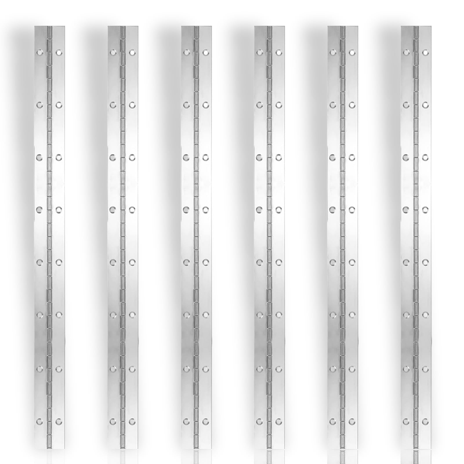Stainless Steel Piano Hinges - 12 Pack -22