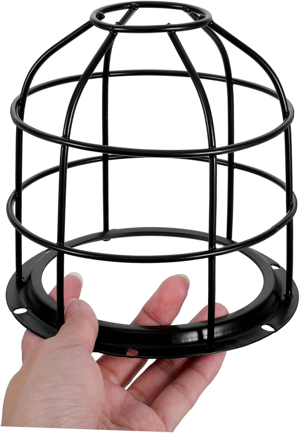ORFOFE Metal Wire Mesh Light Bulb Guard Industrial Style Light Fixture Signal Lamp Cage