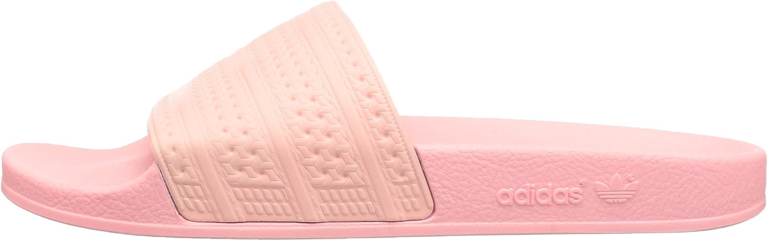 adidas Men's Adilette Slide Sandal 4 Haze Coral/Haze Coral/Haze Coral