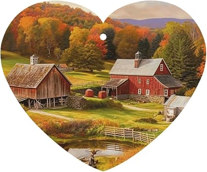 Car Air Fresheners Bulk Heart Shape Hanging Car Air Freshener Fragrance Scented Cards Country Farm Auto Mirror Pendant Aromatherapy Tablets For Car Home Office Closet Bathroom 40 Pcs