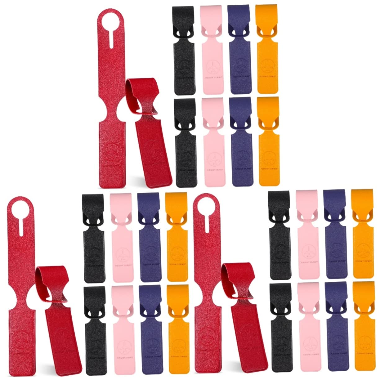 Abaodam 30stücke Gepäckanhänger Flexible Kofferanhänger Farben Für Einfaches Identifizieren Von Gepäckstücken Robuste Elegante Namensschilder Für Koffer Und Rucksäcke