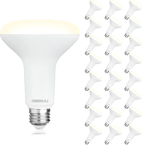 Paquete de 24 bombillas de inundación para interiores, bombilla LED BR30 equivalente a 7 W 65 W, bombillas empotrables regulables, 650 lúmenes, 3000