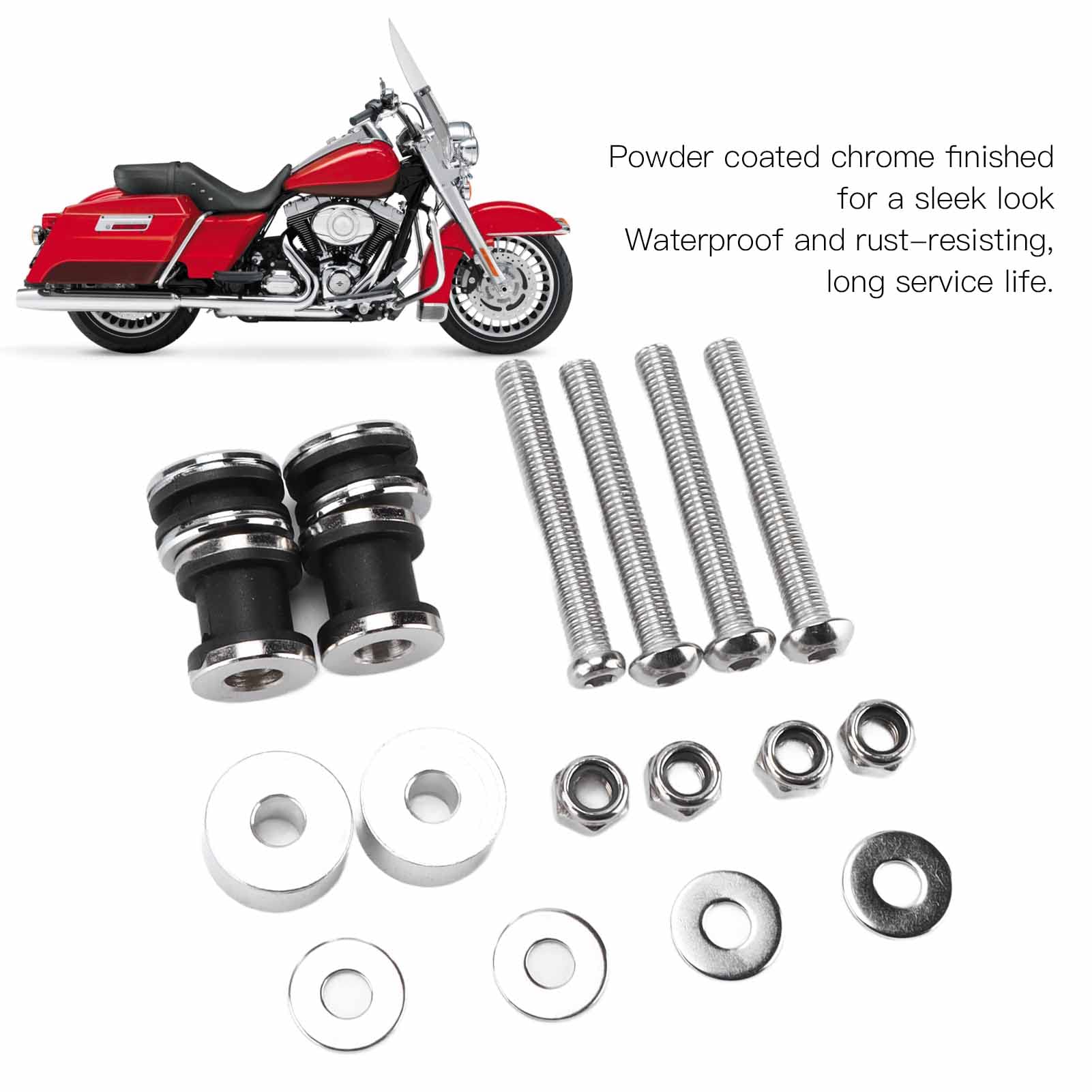 Motorrad Docking Hardware Kit Metall Rückenlehne Sissy Bar Befestigungsschraube für FLSTC FXSTSB FXSTS FXSTC FLSTF FXST FXSTB FLSTN