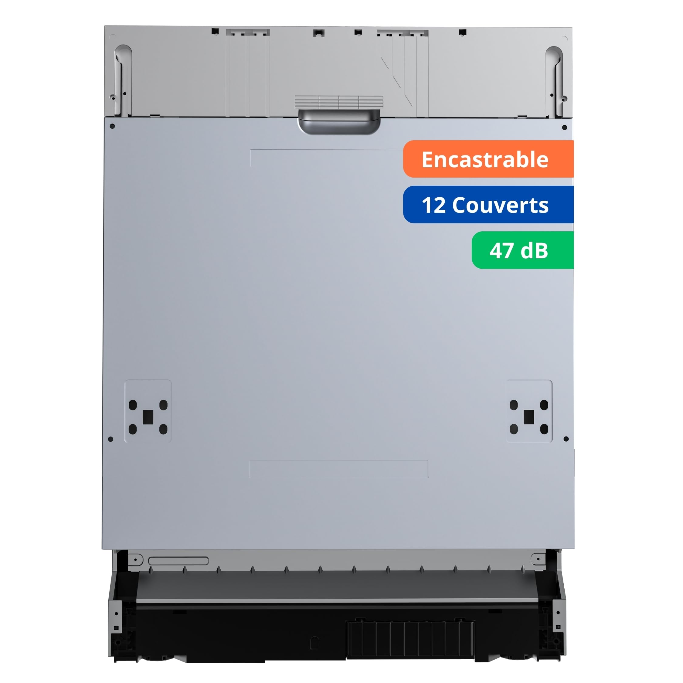 GETECH GLV1249FULL - Lavavajillas completo empotrable, 12 cubiertos, 49 dB, A++