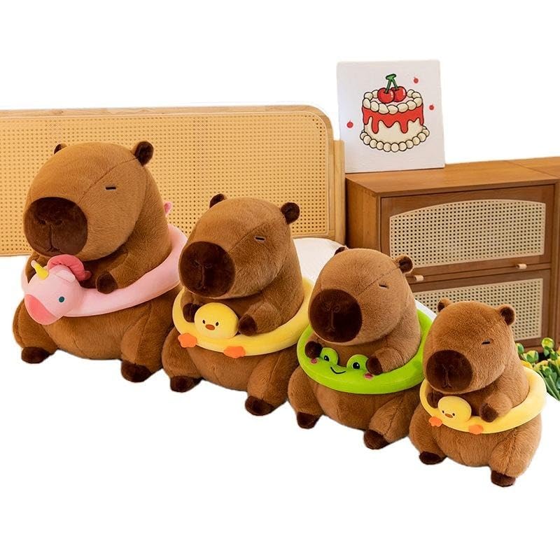Image of Ring Capybara Soft Toy for Kids Stuffed Animal Plush Soft Doll Teddy Bear Gift for Baby Girl Toddlers Girls plushie Plushies Gifts for Girlfriend (24cm)