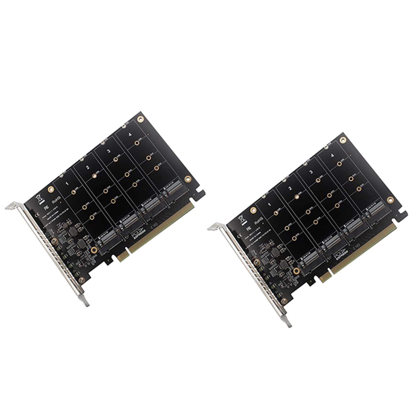 Amazon.co.jp: 2X PCIE 4ポートM.2 NVME SSD拡張カード