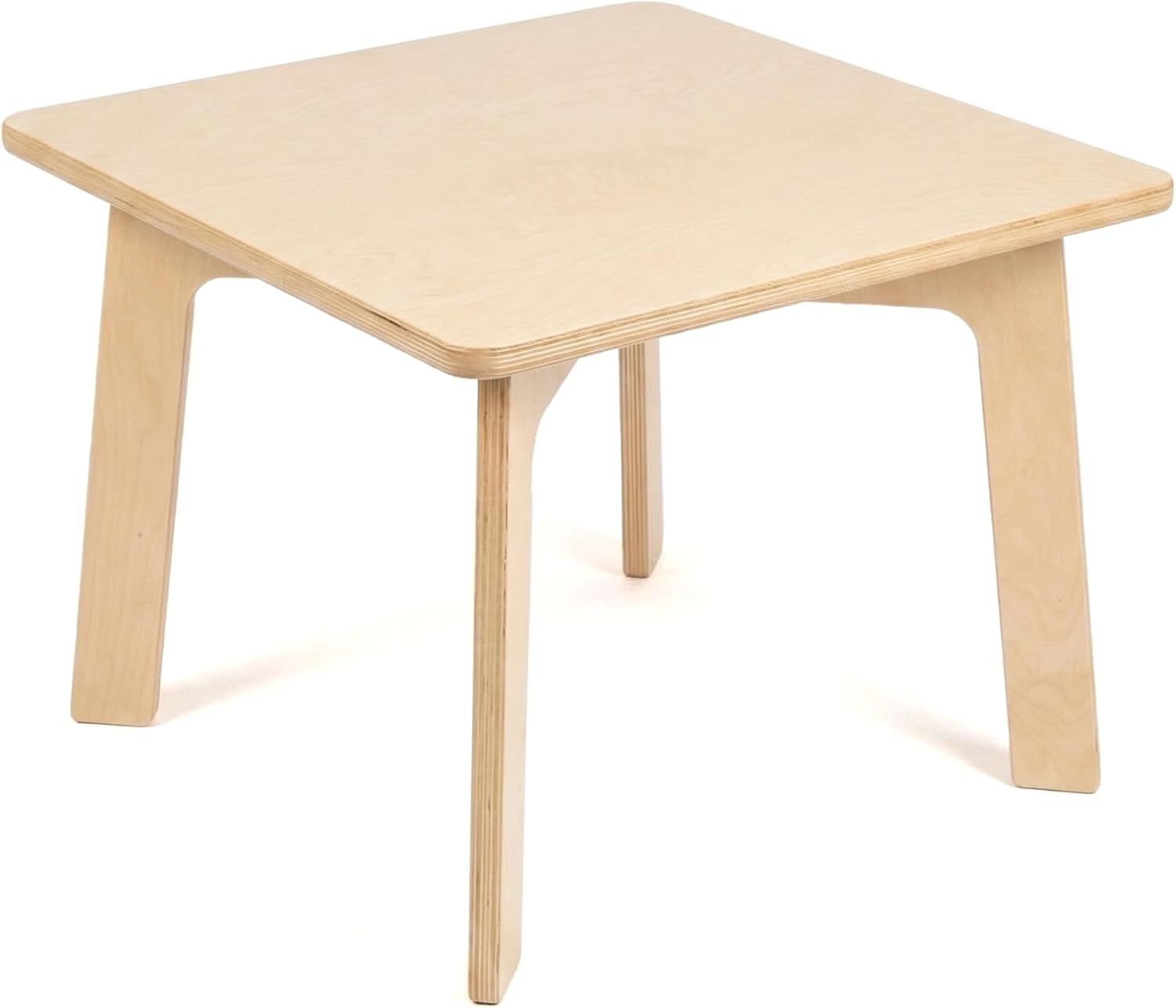 Nordic Wooden Kids Table - Premium Natural Beech Plywood Table for Kids, Montessori Classroom Furniture, Ideal for Daycare, Waiting Room, Library, Playroom, Heavy-Duty Build, Made in USA