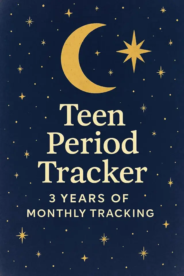 Teen Period Tracker: 3 Years of Monthly Tracking: Monthly Cycle Journal for Teens, Tweens, and First Periods (A Girls Firsts)