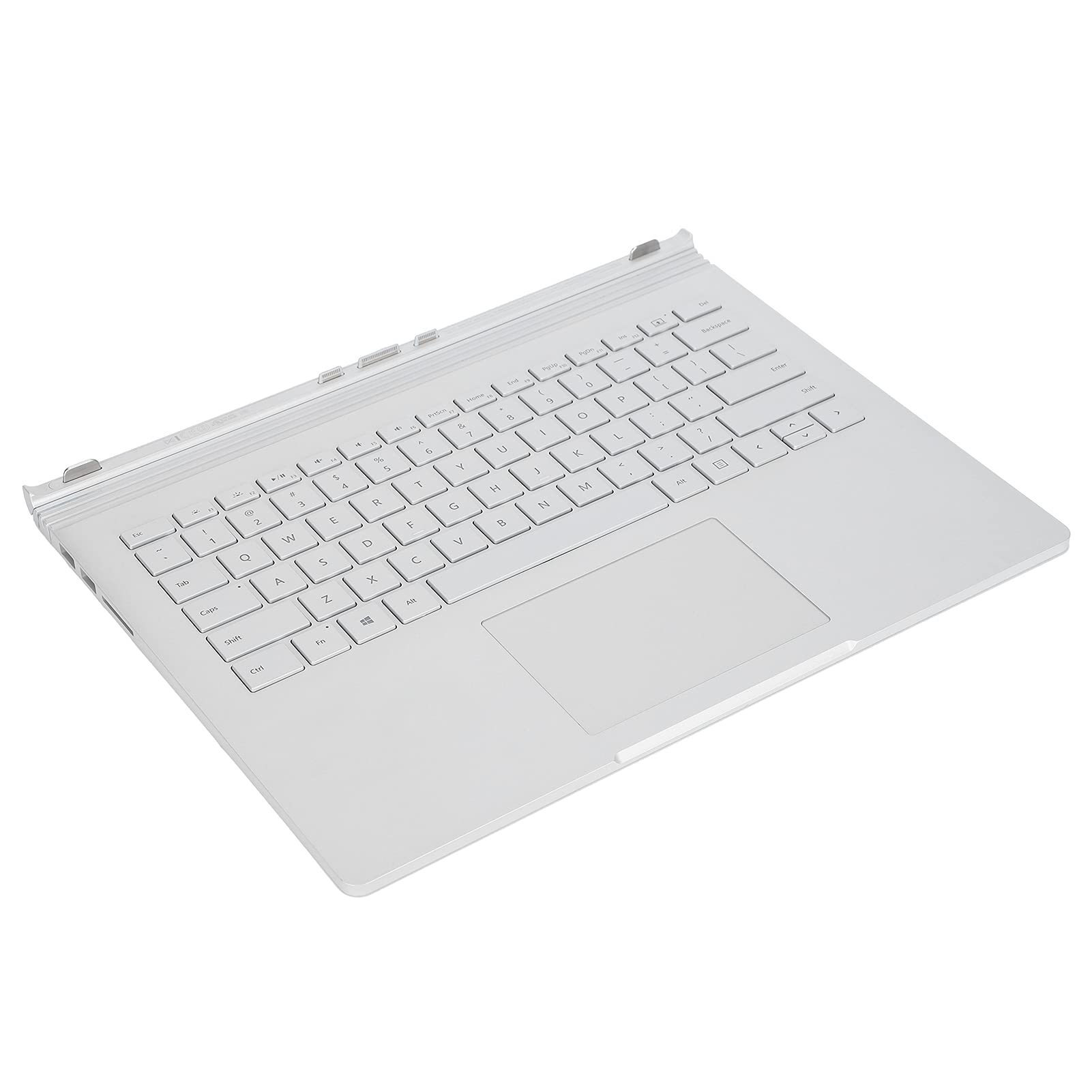 ASHATA Tastiera Wireless Portatile per Book Base 1704 1705 1785, Tastiera Ultra Sottile in Lega di Alluminio, Ricaricabile 11400 MAh, Tasto Completo Multifunzionale, Comoda e Silenziosa