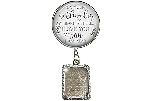 Exquisite Boutonniere Pins for Men, Honoring Cherished Memories on Your Wedding Day