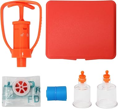 Ahier Venom Extractor, Snake Bite Kit, Camping, Hiking and Backpacking First Aid Supplies, Bite Extractor Kit, Equipped with Cardiopulmonary Resuscitation Mask